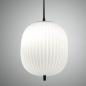 Preview: Domizia Opalglas-Pendelleuchte in Schwarz/Weiß Ø32 von Fabas Luce