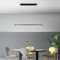 Preview: Mason LED Pendelleuchte mit Dimmer in Schwarz 111cm mit Unterlicht von Fabas Luce