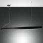 Preview: Balkenförmige Next LED Pendelleuchte mit Dimmer in Schwarz 142cm mit Ober- & Unterlicht von Fabas Luce
