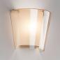Preview: Viki  Wandleuchte aus geblasenem Glas und Acryl-Innenschirm in Amber von Fabas Luce
