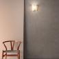 Preview: Viki  Wandleuchte aus geblasenem Glas und Acryl-Innenschirm in Amber von Fabas Luce