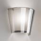 Preview: Viki  Wandleuchte aus geblasenem Glas und Acryl-Innenschirm in Rauchgrau von Fabas Luce