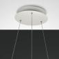 Preview: Palau LED-Pendelleuchtein in Ringform Weiß up&downlight dimmbar Ø80cm von Fabas Luce