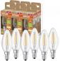 Preview: 6er Set OSRAM E14 SUPERSTAR+ CLASSIC LED Lampe Kerzenform dimmbar 2,9W wie 40W 2700K warmweißes Licht