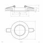 Preview: EVN 830015 Deckeneinbauleuchte Chrom rund schwenkbar• Einbaudurchmesser: 68 mm