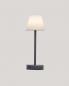 Preview: New Garden Designer TISCHLAMPE LOLA SLIM 30 anthrazit Akku dimmbar