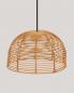 Preview: New Garden BOSSA Jute Hängelampe ø 35 cm Naturfaser Fernbedienung