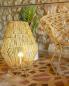 Preview: New Garden SISINE 70 Rattan Stehlampe aus Jute Naturfasern kabelgebunden mit Fernbedienung für Innen IP20
