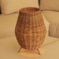 Preview: New Garden SAONA 30 Rattan Tischleuchte für Innen mit Schalter/ Kabel und E27 Fassung IP20