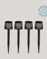 Preview: 4 Schwarze New Garden GRETITA LED Erdspieß Leuchten Solar Akku Recycled Ocean Plastic