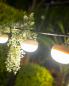 Preview: New Garden CHERRY LED Outdoor Solar Leuchthalbkugel dimmbar beige mit Fernbedienung IP54