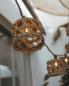 Preview: New Garden LED-Lichterkette ALBA 8 Meter 10 Juteschirmchen Akku & Solar In&Out IP44 Licht: Warmweiss