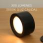Preview: New Garden LED-Akku-Wandleuchte Roll 8 schwarz