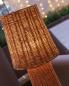 Preview: New Garden Dekorative Rattan Stehleuchte Lola 110 Nature 110cm hoch aus Naturfasern Rattan, warmweißes Licht mit Akku, IP54 In & Out
