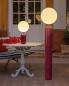 Preview: New Garden Monica 50 Akku Tischleuchte in Bordeauxrot In&Out IP54 mit Fernbedienung und Tunable White Lichtfarbe