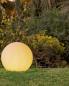 Preview: New Garden BULY 40 Gartenkugel mit Kabel für 230V weiss IP65 mit warmweißem Licht