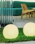 Preview: New Garden Große BULY 60 LED Gartenkugel weiss IP65 230 Volt mit Stecker und 2 M Kabel Ø 60 cm mit warmweißem Licht