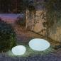 Preview: New Garden PETRA 60 Leuchtender Stein Dekorationsobjekt in weiss 230V