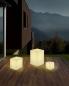 Preview: New Garden CUBY 45 Leuchtwürfel & Beistelltisch & Sitz Solar Akku RGBW Fernbedienung - 43x43cm - warmes. kaltes oder farbeiges Licht einstellbar