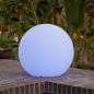 Preview: New Garden BULY 20 Solar Gartenkugel mit farbigem, weißem oder warmweißem Licht - IP65, Ø 20cm
