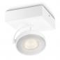Preview: Philips myLiving LED Spot Clockwork 1-flammig schwenkbar zur Wand- und Deckenmontage in Weiß