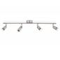 Preview: Philips 4er Limbali Deckenstrahler in Chrom matt mit 4 x GU10 Fassung IP20 - GU10 Leuchtmittel nicht enthalten