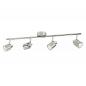 Preview: Philips 4er Meranti Deckenstrahler in Chrom mit 4 x GU10 Fassung IP20 - GU10 Leuchtmittel nicht enthalten
