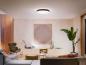 Preview: Philips Hue White Ambiance Extra Große LED-Deckenleuchte ENRAVE mit Dimmschalter in Schwarz Ø55,1cm