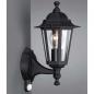 Preview: Philips IR Wandleuchte Peking in Schwarz mit  Bewegungsmelder in klassischer Form