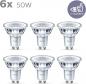 Preview: 6er Pack Philips GU10 Classic LED Strahler 36°-Ausstrahlwinkel 4.6W wie 50W warmweisse Akzentbeleuchtung