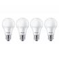 Preview: 4er Pack PHILIPS E27 LED Lampen Milchglas 10W wie 75W warmweißes Licht