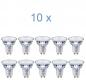 Preview: 10er Sparset Philips GU10 CorePro LED Spot 4,6W wie 50W 2700K warmweiße Akzentbeleuchtung