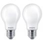 Preview: 2er Pack PHILIPS E27 LED Lampe Milchglas 8,5W wie 75W warmweißes Licht