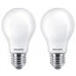 Preview: 2er Spar-Set PHILIPS E27 LED Lampe leistungsstark 10,5W wie 100W warmweisses blendfreies Licht