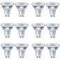 Preview: 12er Vorratspack Philips GU10 LED Strahler 4,9W wie 50W warmweißes akzentuiertes Licht 3000K breiter Abstrahlwinkel 120°