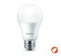 Preview: 6er-Sparpack PHILIPS E27 LED Glühbirnenform opalweiss gefrostet 8W wie 60W blendfreies warmweisses Licht 2700K