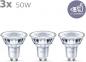 Preview: 3er Pack Philips GU10 LED Strahler 4.6W wie 50W Glas 4000K neutralweißes Licht