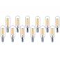 Preview: 10er Sparpack PHILIPS T25 E14 Filament LED-Lampe schmal 4,5W wie 40W warmweiß