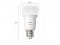 Preview: Philips Hue White & Color Ambiance E27 LED Lampe 8,1W wie 75W - RGBW dimmbar - hell mit 1100 Lumen
