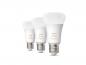 Preview: 3er Philips Hue White Ambiance E27 Lampen 6W wie 60W - tubable white dimmbar