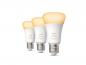 Preview: 3er Set Philips Hue E27 Lampen 7W wie 60W - warmweißes Licht dimmbar
