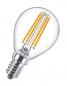 Preview: PHILIPS E14 LED Tropfenlampe klar 6,5W wie 60W warmweisses Licht