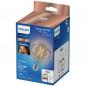 Preview: PHILIPS WiZ Smart LED Filament Kugellampe G95 7W wie 60W E27 806lm 2700–6500K dimmbar WLAN Bluetooth Matter klar