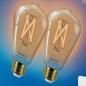 Preview: Philips 2er Set WIZ  E27 ST64  Smart Filament Lampe warm- bis kaltweiße Licht 7 W (entspr. 50 W)