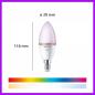 Preview: 2er-Pack Philips WiZ Smart LED-RGB-Kerzen C37 E14 2×4,9W wie 40W 2×470lm 2200–6500K dimmbar WiFi Bluetooth