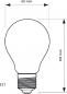 Preview: PHILIPS E27 klare sparsame LED Filament Lampe 7W wie 60W 2700K warmweißes Licht