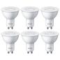 Preview: 6er Pack Philips GU10 LED Strahler 36°-Ausstrahlwinkel 4.7W wie 50W warmweisse Akzentbeleuchtung aus Kunststoff
