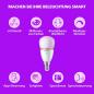 Preview: Philips WiZ Smart LED-RGB-Lampe P45 E14 4,9W wie 40W 470lm 2200–6500K dimmbar Matter