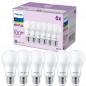 Preview: 6er Set PHILIPS LED Lampen E27 A67 13W = 100W 1521lm 2700K extra warmweiß matt