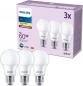 Preview: 3er Set PHILIPS LED E27 A60 8W = 60W 806lm 2700K warmweiß